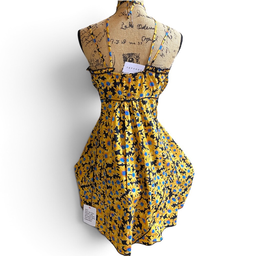 Topshop (Nordstroms) Yellow and Blue Daisy Sundress NWT!